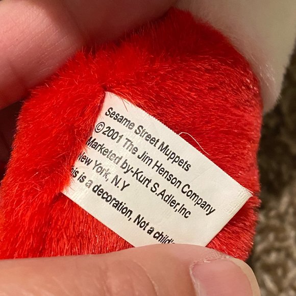 Sesame Street Ernie and Cookie Monster Christmas Hanging Socks VINTAGE - Picture 4 of 4